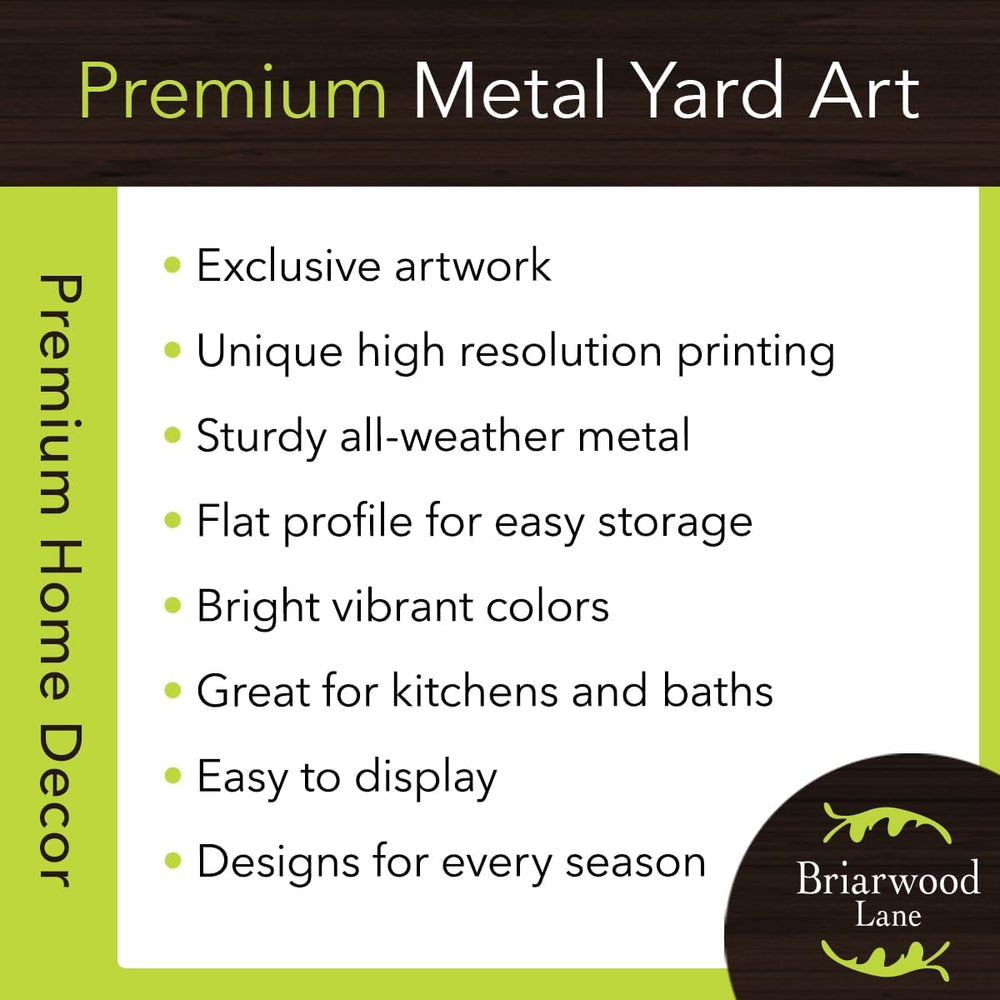 Briarwood Lane Summer Metal Art 28x16 Sunflower Barn for Summer Metal Art