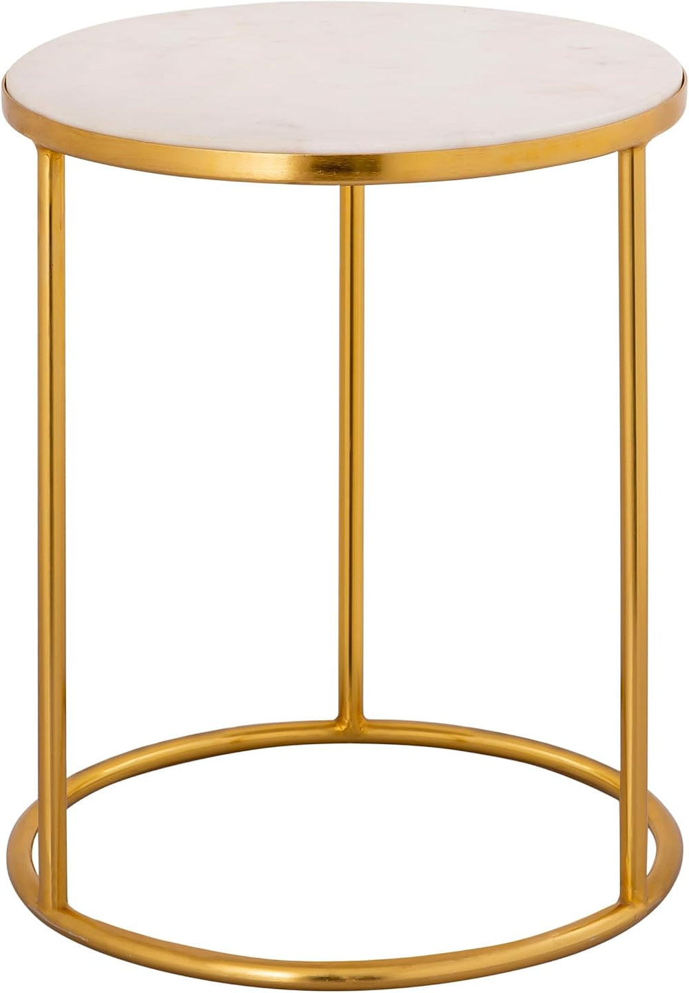First of a Kind Side Table in Gold Iron