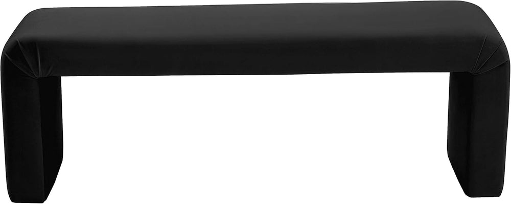 Meridian Furniture Minimalist Collection Modern | Contemporary Velvet Upholst...