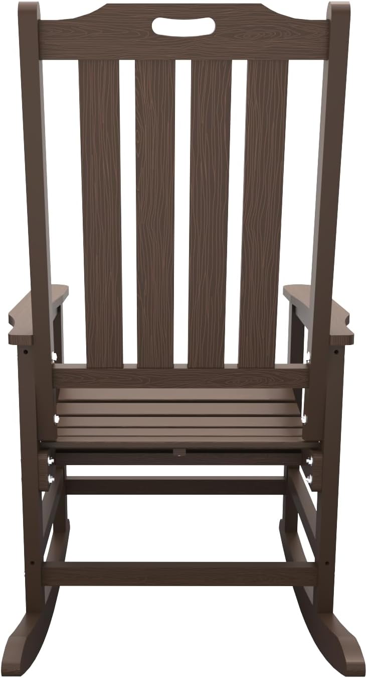 THOEOE Outdoor Rocking Chairs Set of 2, Oversized Patio Rocking Chair | HDPE ...