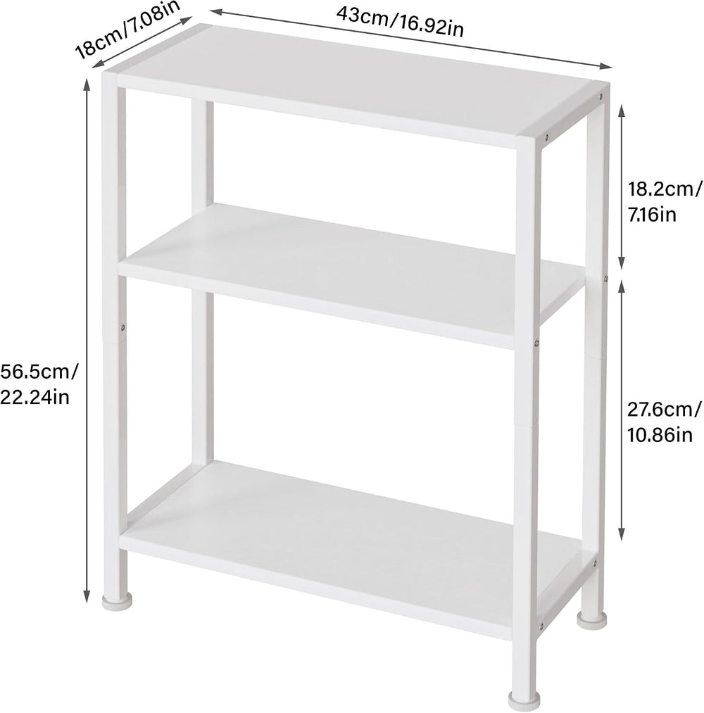 3-Tier Side Table Set of 2, Small End Table, Sofa Side Table for Narrow Space...