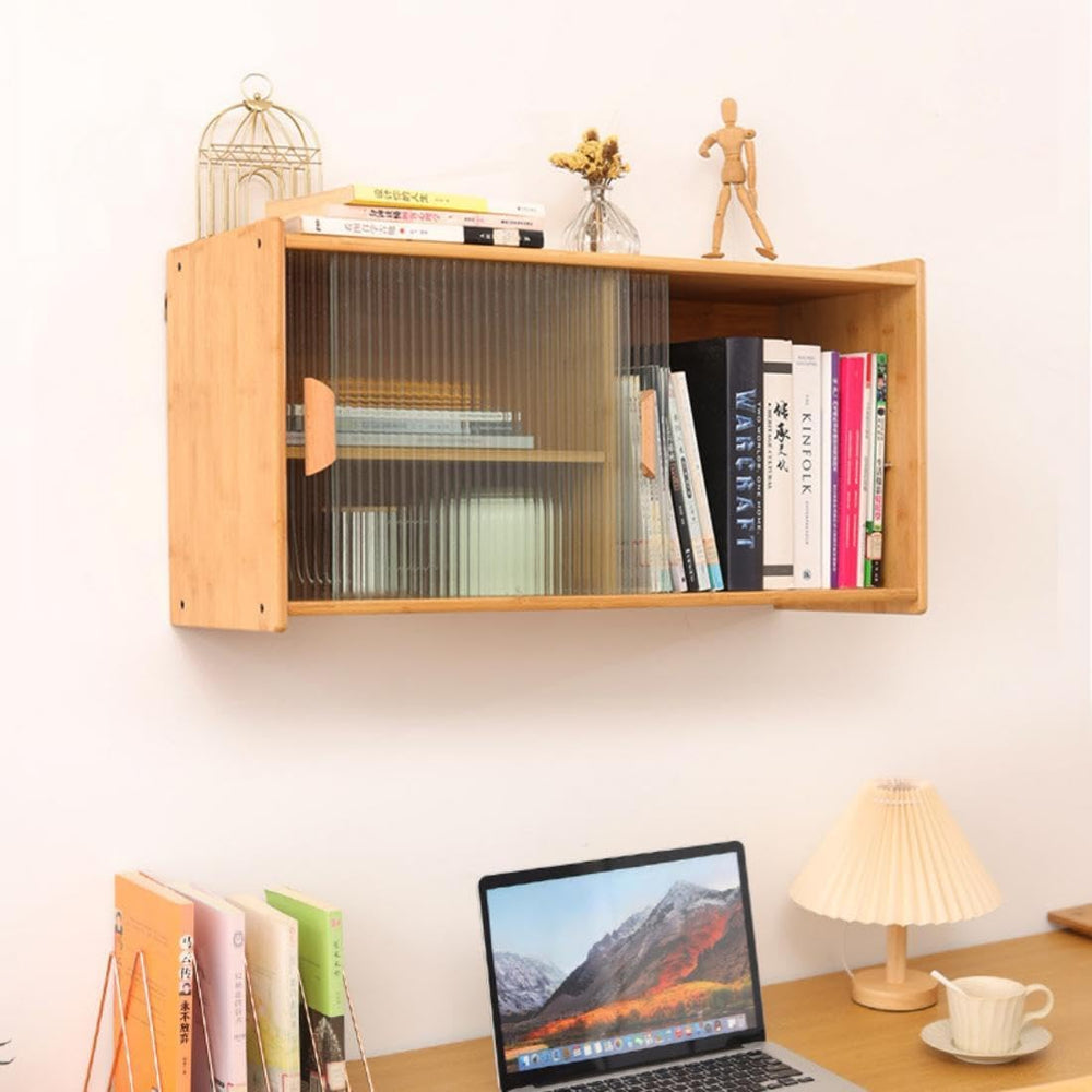 Wall Pantry Cabinet with Adjustable Shelf, Wall Mounted Kitchen Sideboard wit...
