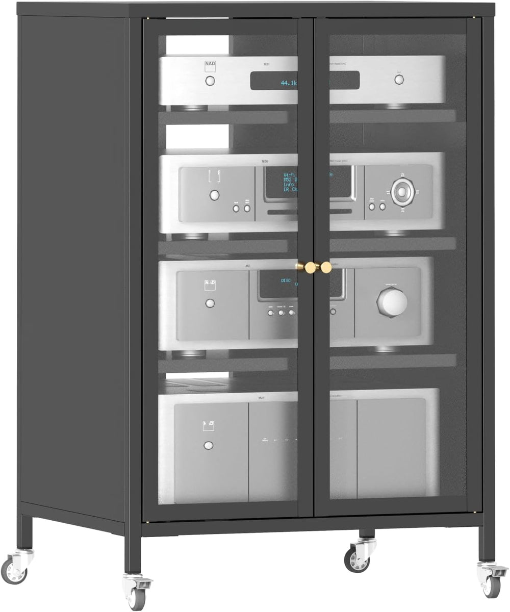 White Kitchen Pantry Cabinet, Freestanding Storage Cabinet with 5 Adjustable ...