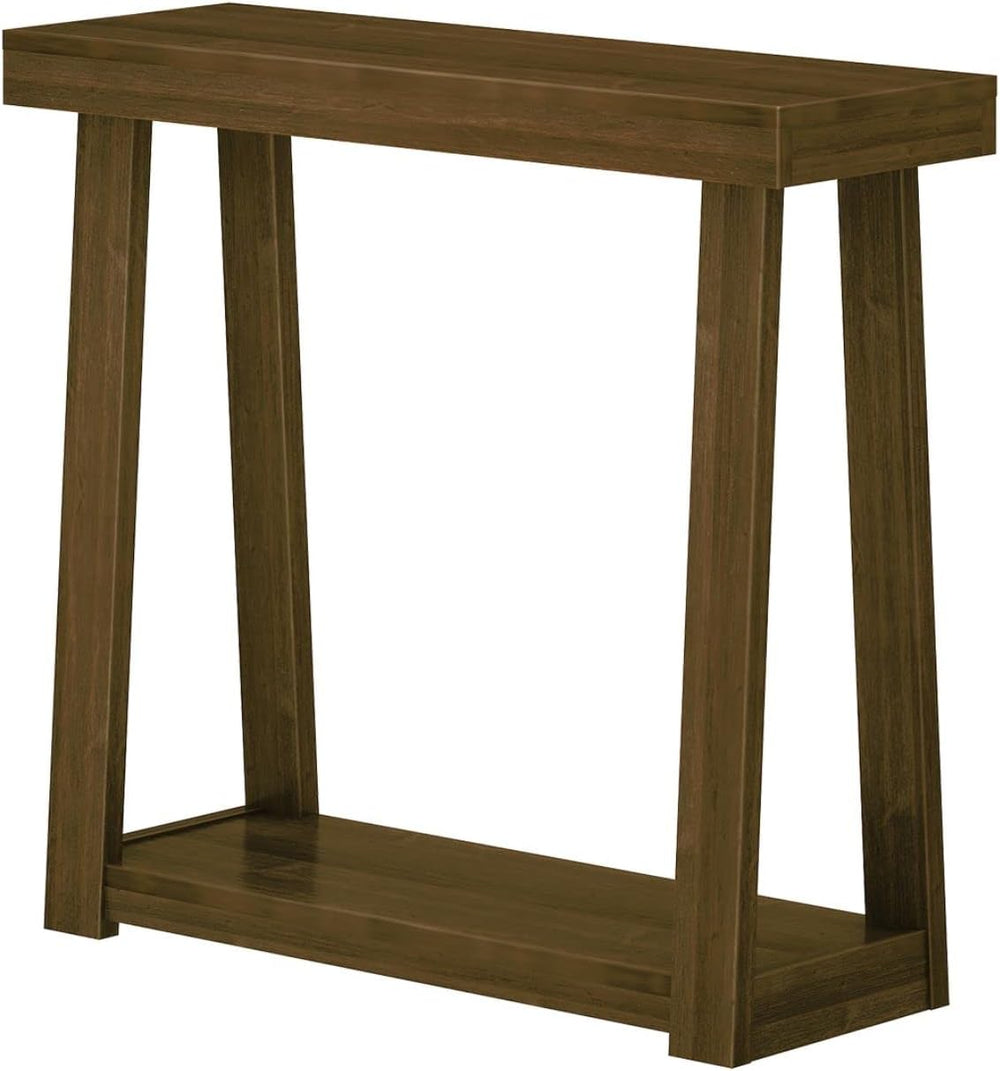 Plank+Beam Classic Console Table, with Shelf, 36 Inch, Walnut