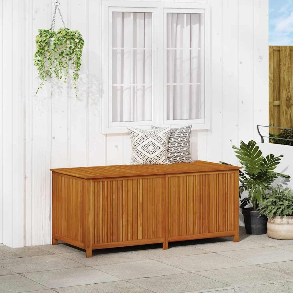 Wood Garden Backyard Organization, Wooden Garden Storage Box for Patio Furnit...