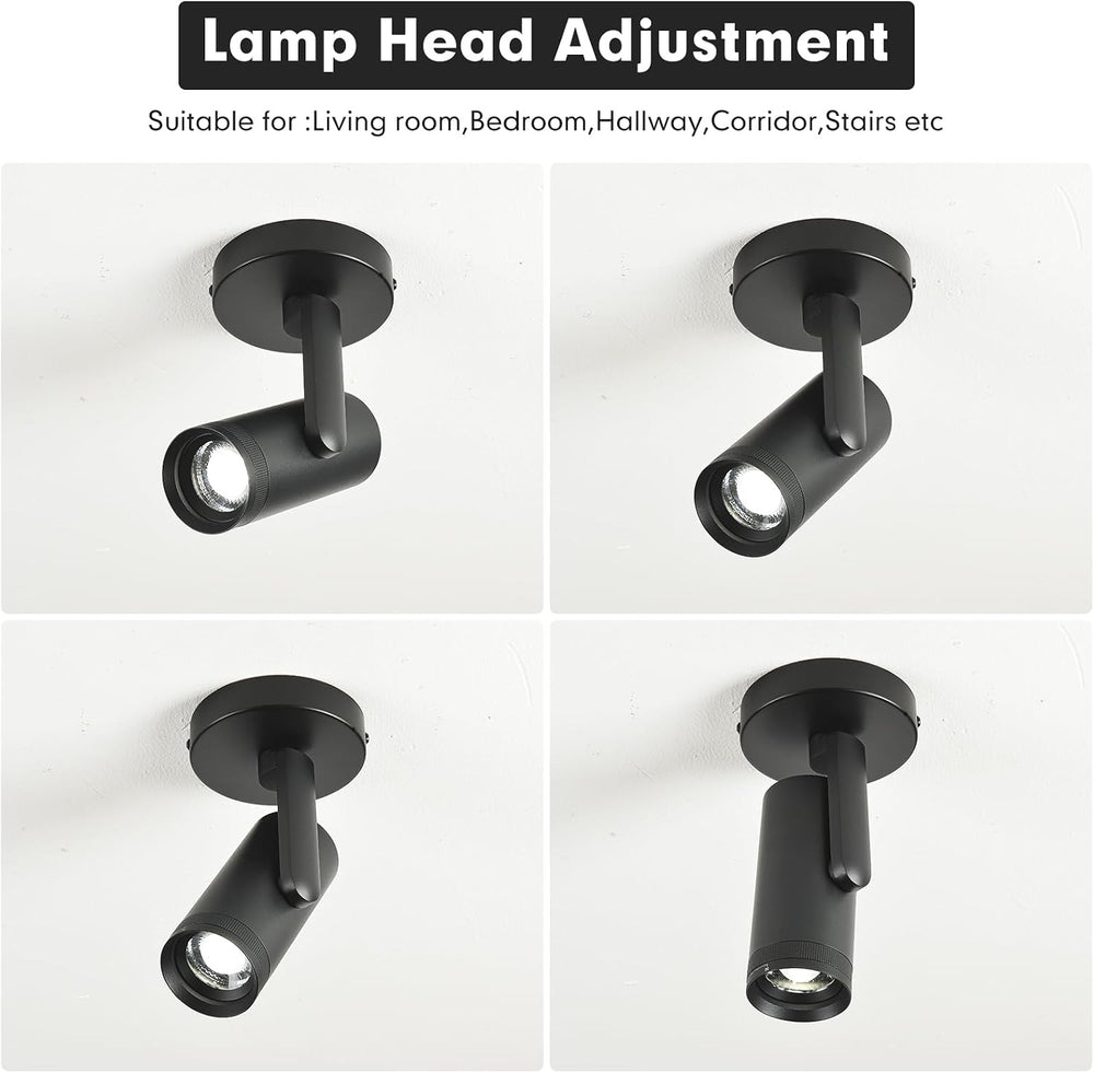 20W LED Dimmable Zoomable Ceiling Spotlight Indoor 5 Color Adjustable Surface...