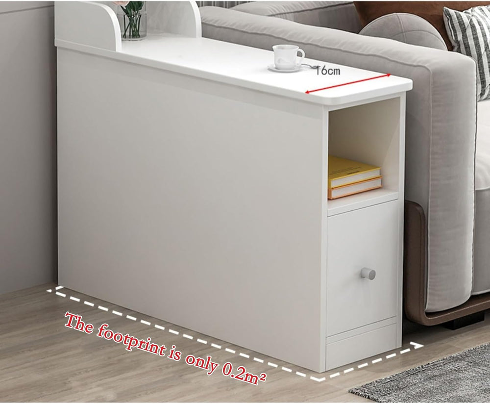 Side Tables Living Room Small Side Table Sofa Sideboard Cabinet Sandwich Narr...