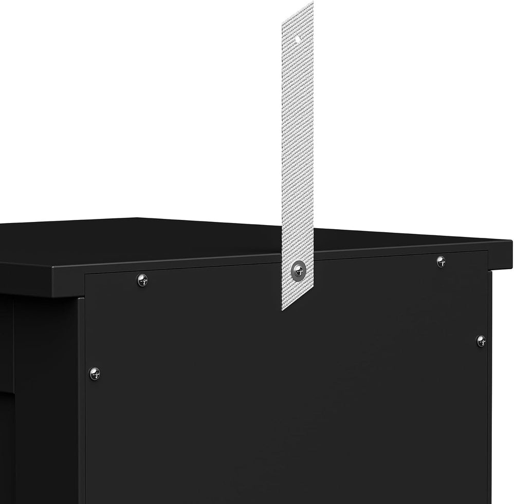 Bathroom Floor Storage Cabinet, Freestanding Wooden Side Organizer w/4 Drawer...