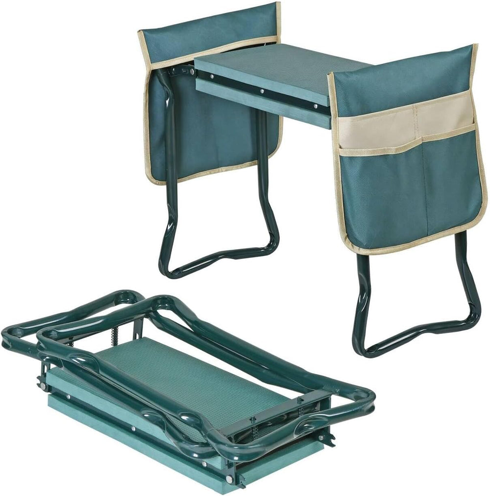 HomGarden Upgraded Folding Garden Kneeler Seat Bench Stool w/Thicken & Wi...