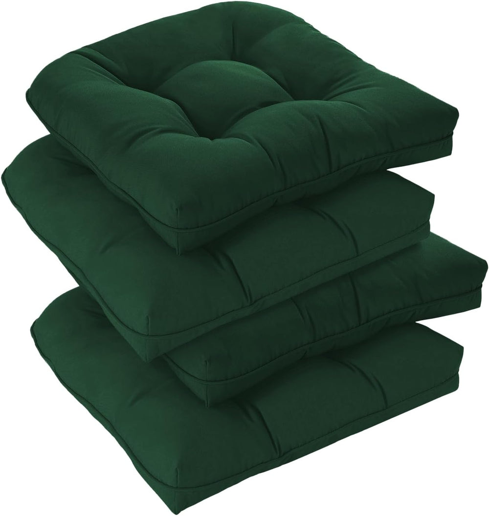downluxe Outdoor Chair Cushions Set of 4 for Patio Furniture, Water Resistant...