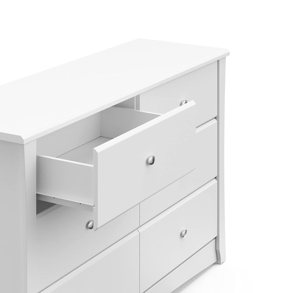 Storkcraft Crescent 6-Drawer Dresser, White