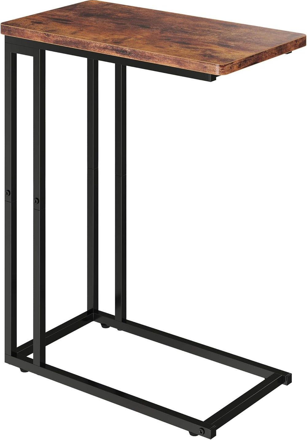 Yusong C Shaped End Table - Slide Under Sofa Couch Bed, Small Table for Small...