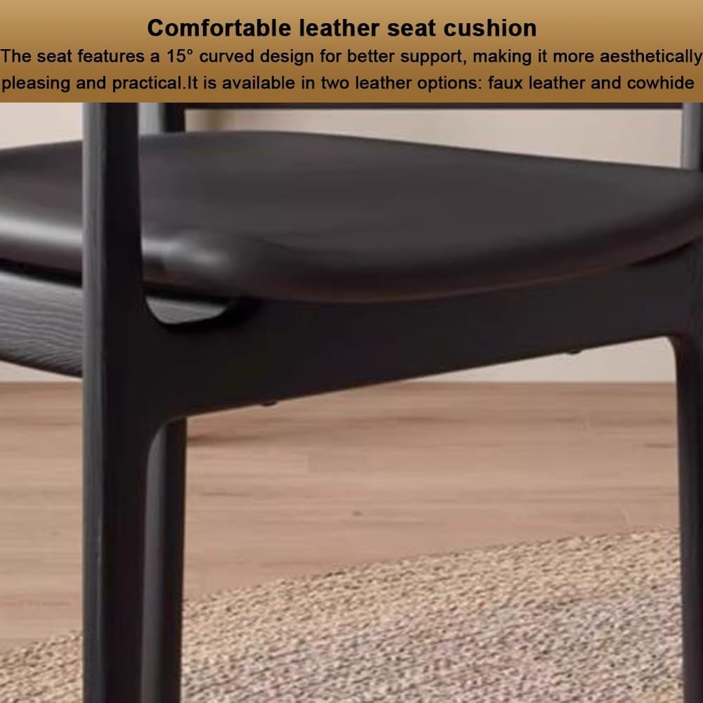 Etlegor Modern Leather Dining Chairs, Mid-Century Minimalist Breakfast Chairs...