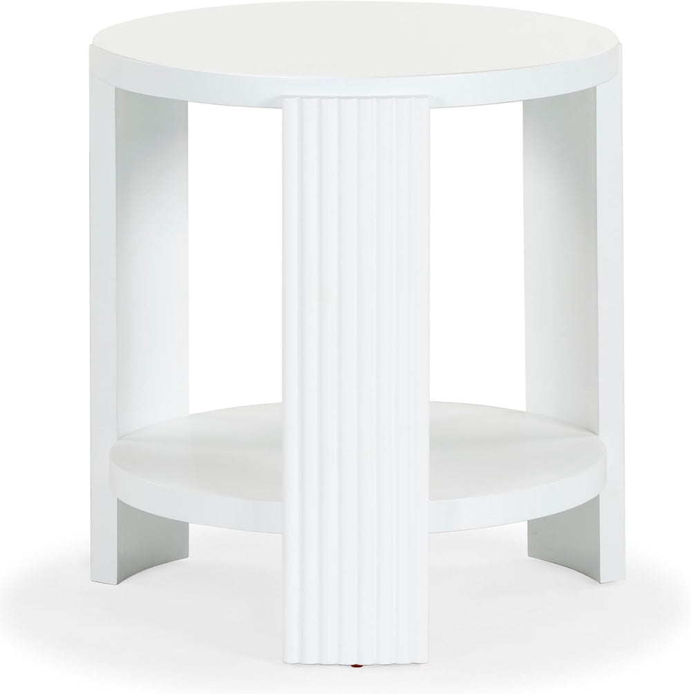 SAFAVIEH Couture Collection Liabella White Round Accent Table