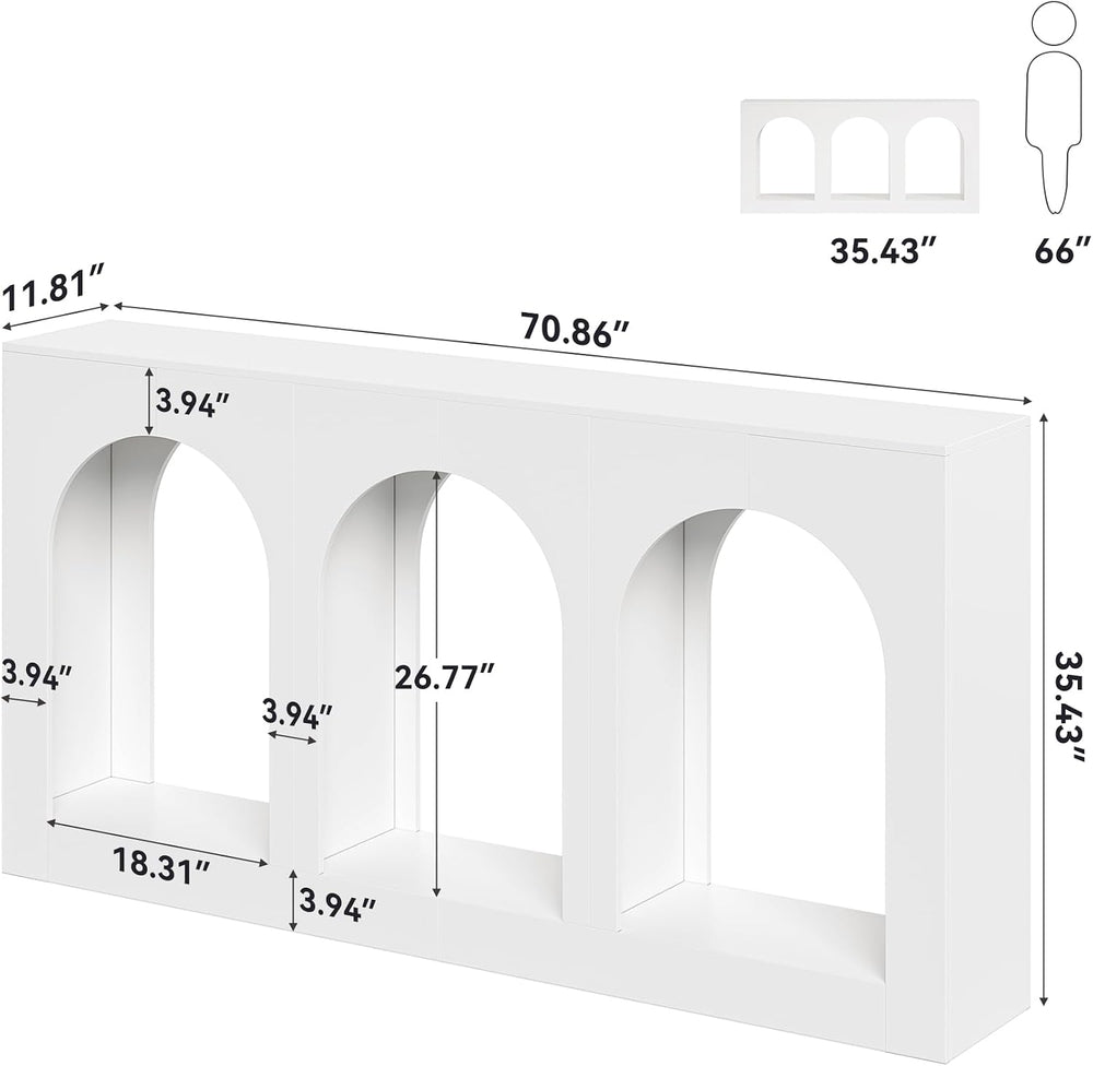 LITTLE TREE Console Table for Entryway, 71-Inch Long Narrow Modern Entry Tabl...