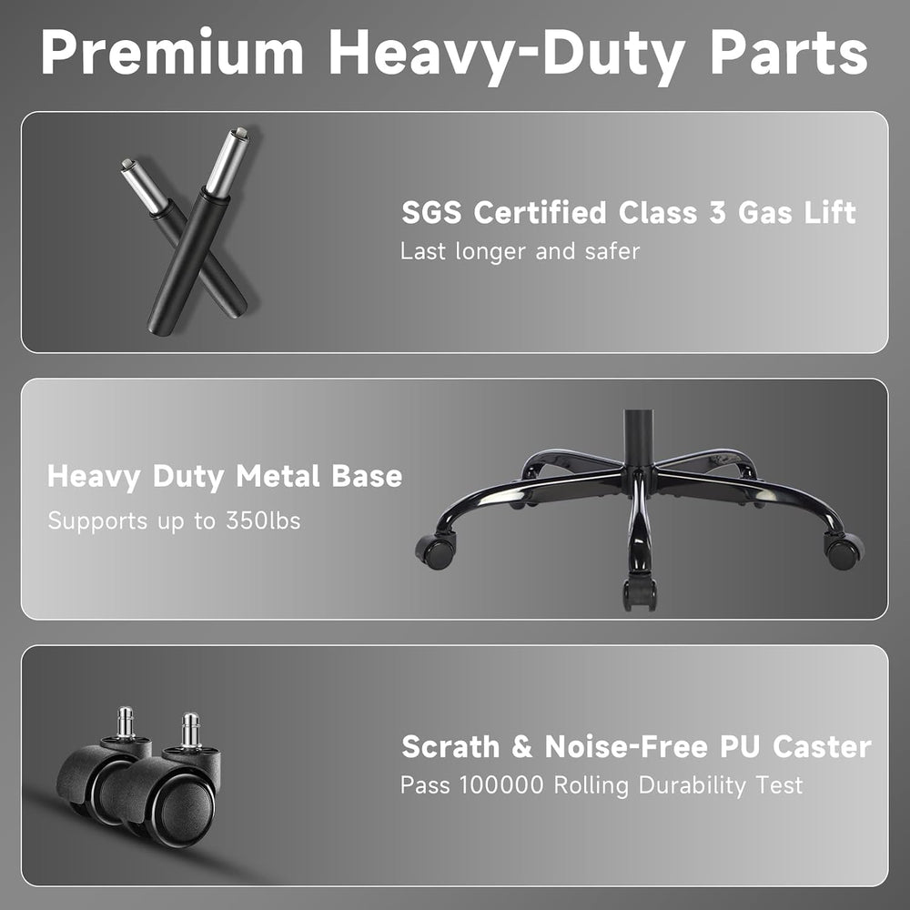 Gaming Chair with Footrest and Massage Lumbar Support, Ergonomic Computer Gam...