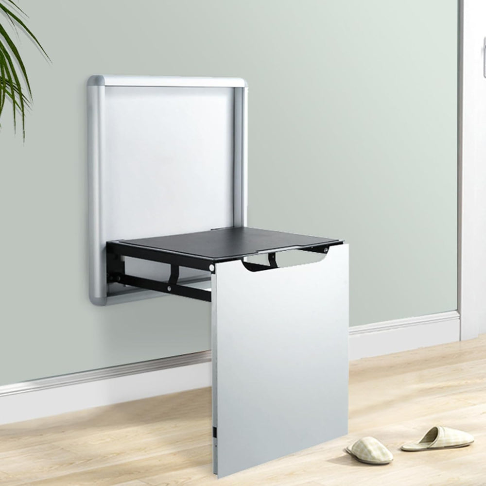 Foldable Wall-Mounted Stool,Entryway Shoe Changing Stool,Invisible Folding Sh...