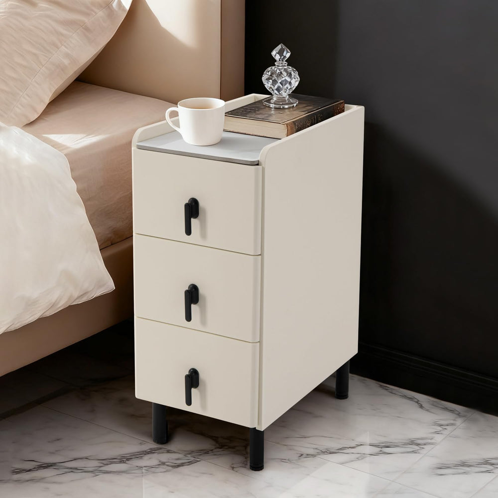 Homcosan Night Stand Small Size 9.84", Modern Minimalist Bedside Table w...