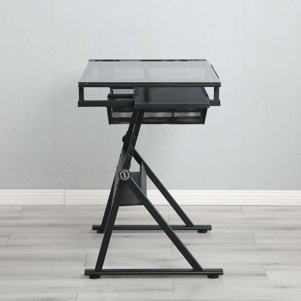 Drafting Table Desk, Painting Table Art Craft Desk Crafting Table with Tiltin...