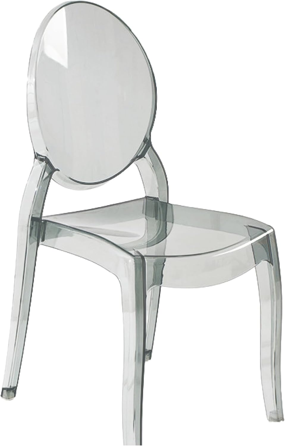 Fohfurniture Large 20" Seat Ghost Chairs Set of 4, Modern Acrylic Accent...