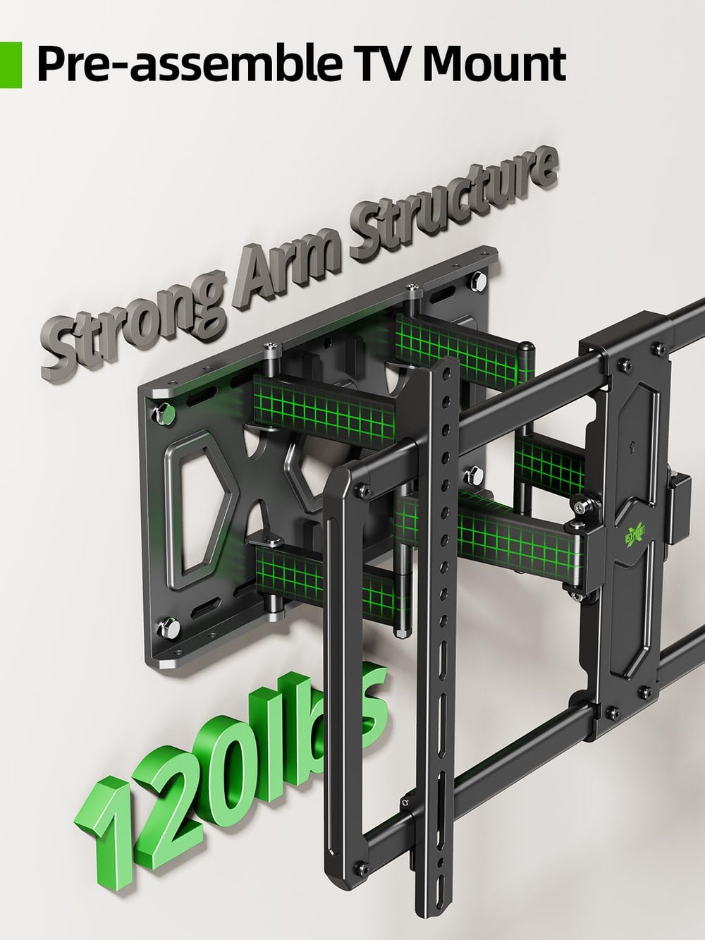 USX MOUNT Ultra Slim TV Wall Mount for Most 37-90 inch Television, Full Motio...