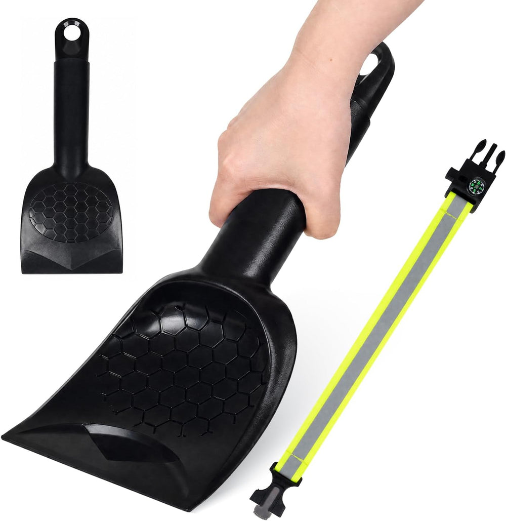 Abahub Multi-Functional Ice Scraper with 5-in-1 Survival Strap for Outdoor