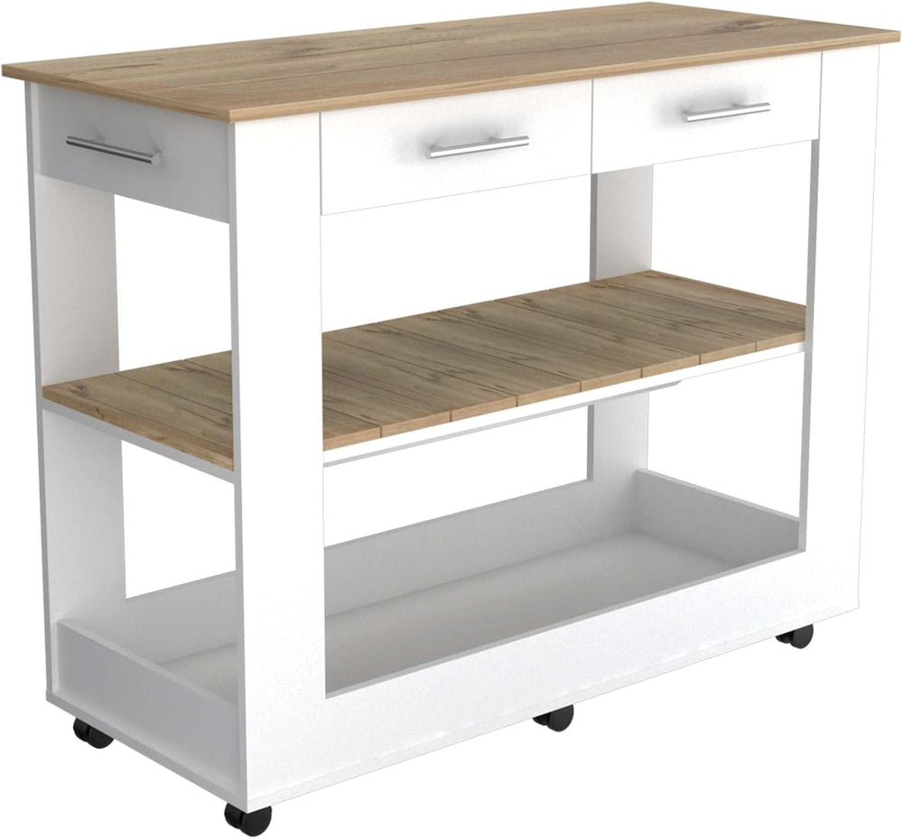 Nadina 4-Door 2-Drawer 2-Piece Kitchen Set, Kitchen Island and Kitchen Pantry...