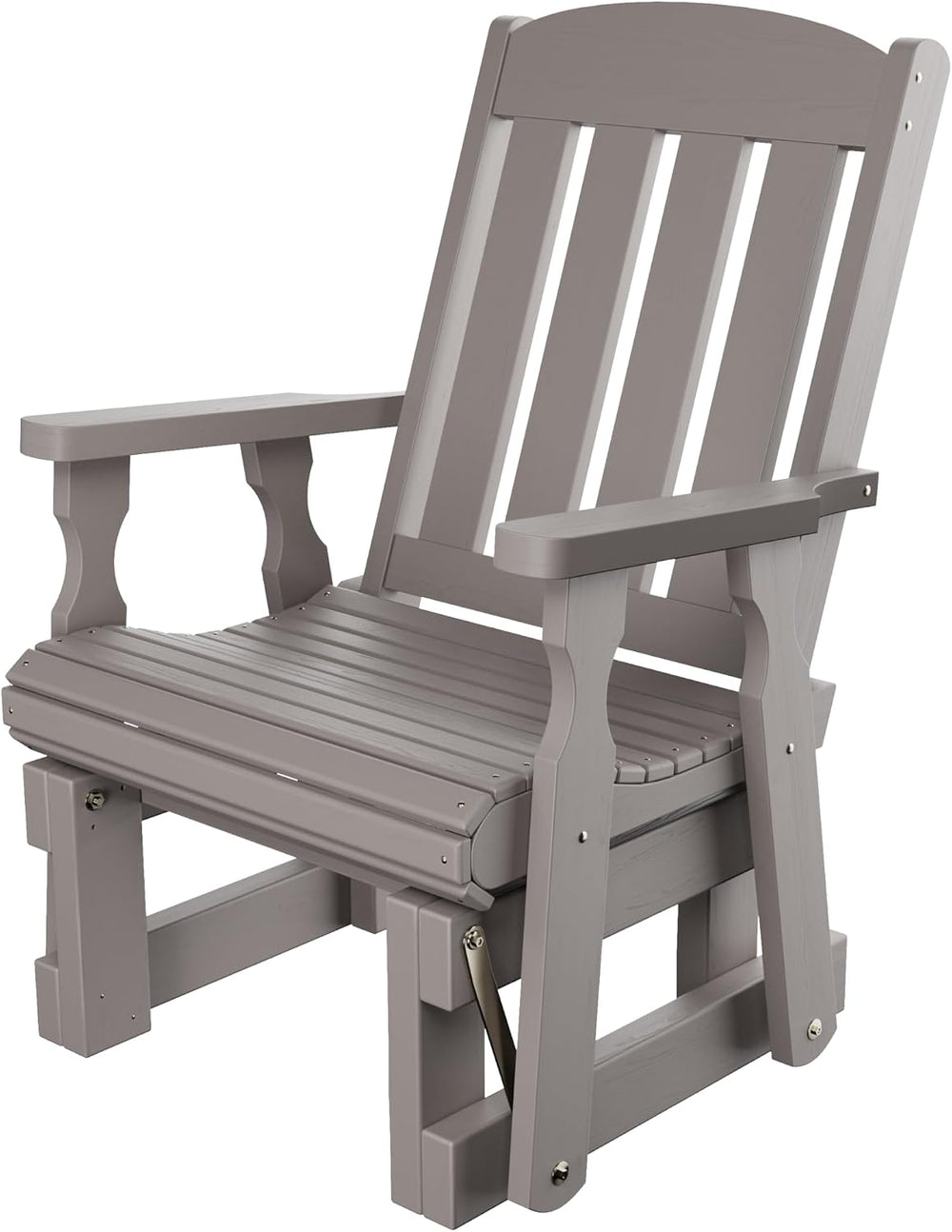 Amish Casual Heavy Duty 600 Lb Mission High Back Treated Glider Chair (Semi S...