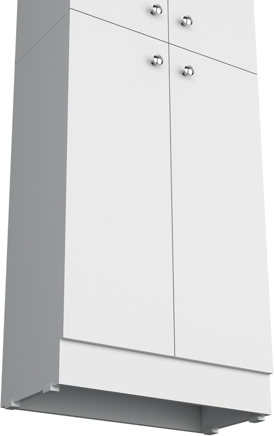 Pantry Cabinet with 4 Doors and 5 Hidden Shelves