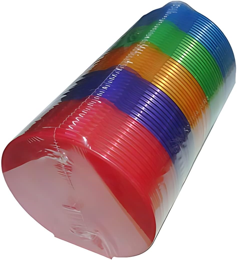 Mediaxpo Vibrant Clamshell CDs, DVDs, Blu-Rays Cases in Assorted Clear Colors...