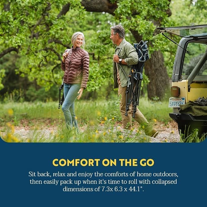 GCI Outdoor Comfort Pro Rocker Outdoor Rocking Chair with Beverage Holder