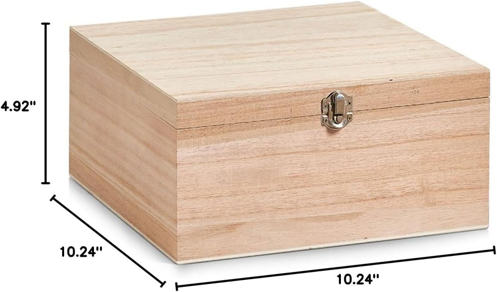 Zeller Storage Box, Brown, 26 x 26 x 12.5 cm