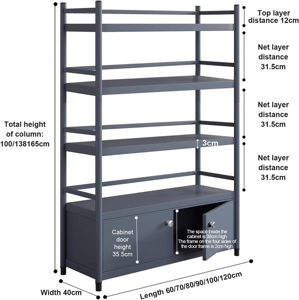 Tall Cabinet, Pantry Organizers and Storage, 32mm Thicker Steel Tube, Multi-L...