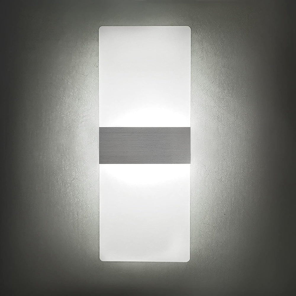 KICAAO Modern Wall Sconces Set of Two,Led Wall Light 10w, Cool White 6000K