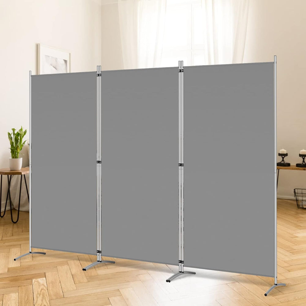RANTILA 3 Panel Room Divider, 6 Ft Tall Folding Privacy Screen Freestanding R...