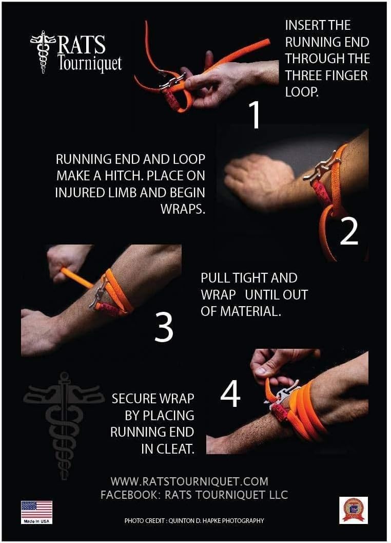 Rats Medical Rapid Application Tourniquet System Quick-Apply Emergency Hemorr...