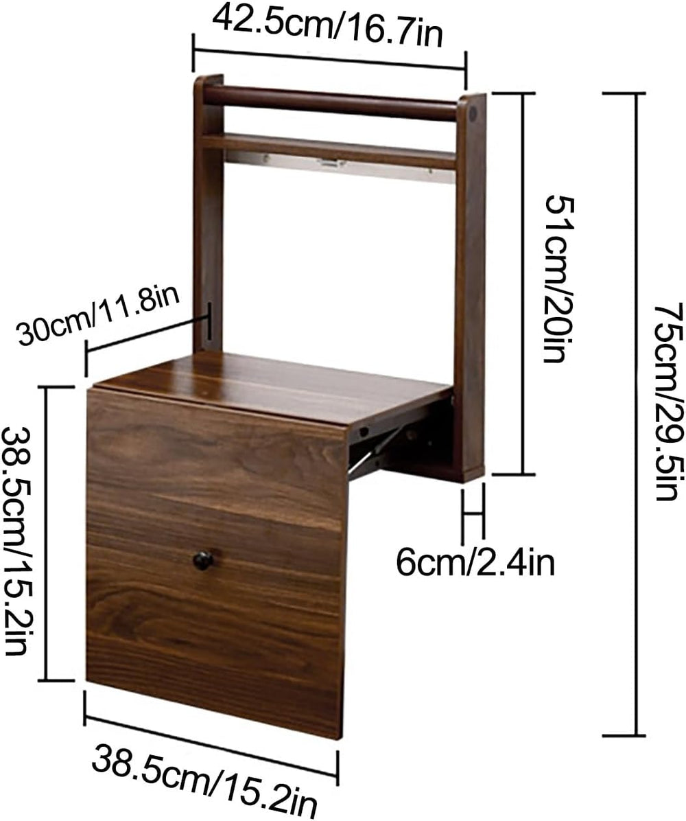 Wall Mounted Shoe Changing Stool Space Saving Hidden Chair Wall Stools, with ...