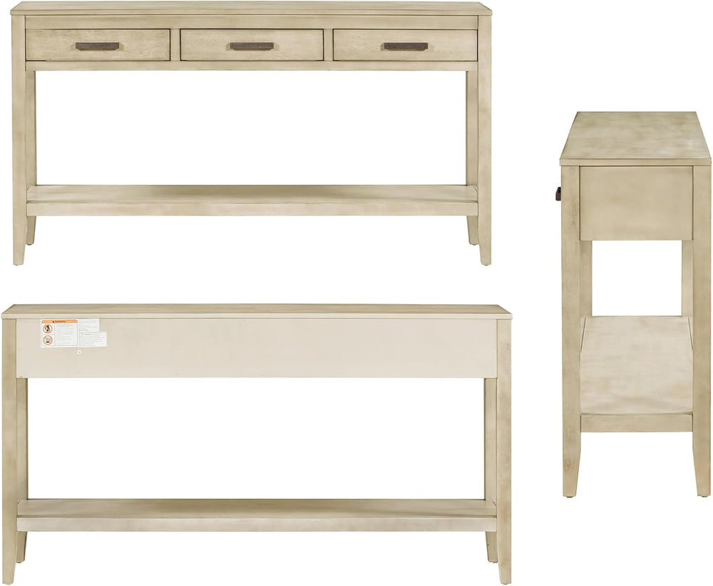 59’’ Modern Entryway Console Table with Storage, Easy Assembly, Gray | 13.8’’...