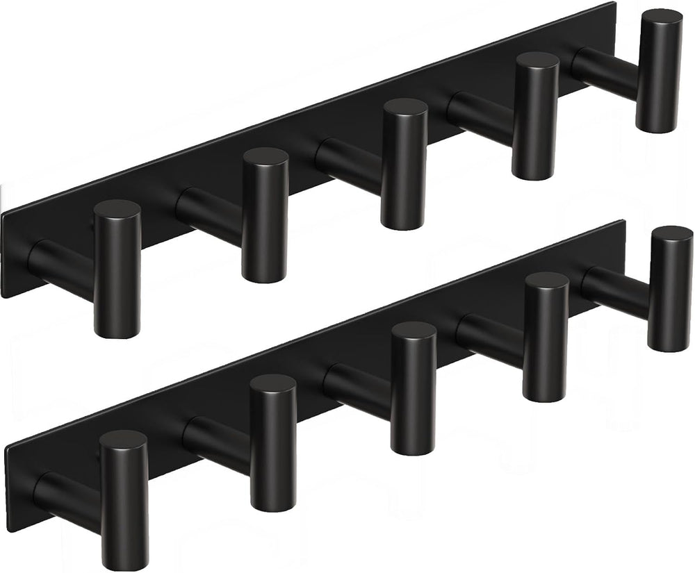 Coat Rack Wall Mounted with 5 Hooks,Heavy Duty Stainless Steel Wall Hooks for...
