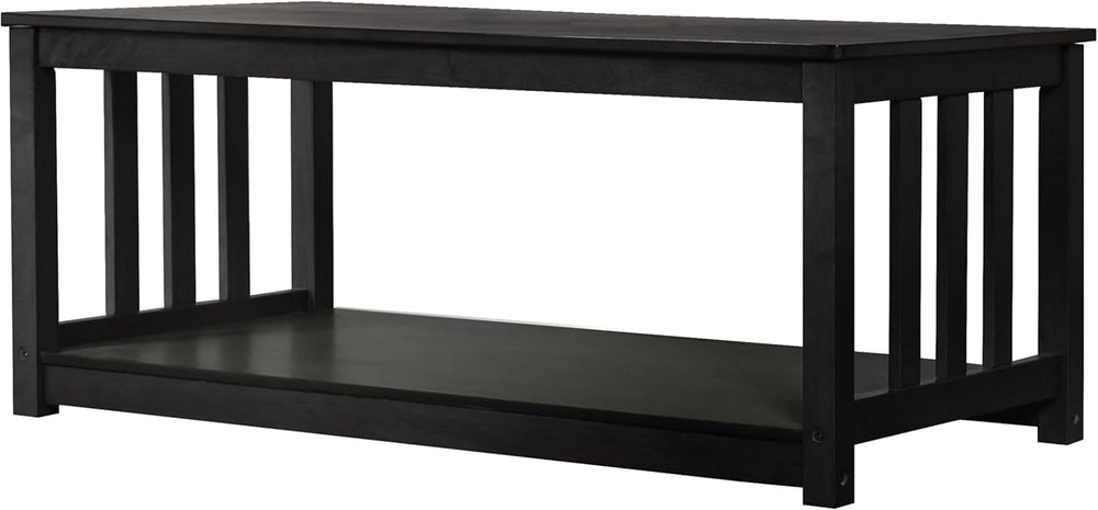 HOME DESIGN Ottawa 3 Piece Coffee Table Set with 2 End Tables and Lower Shelf...