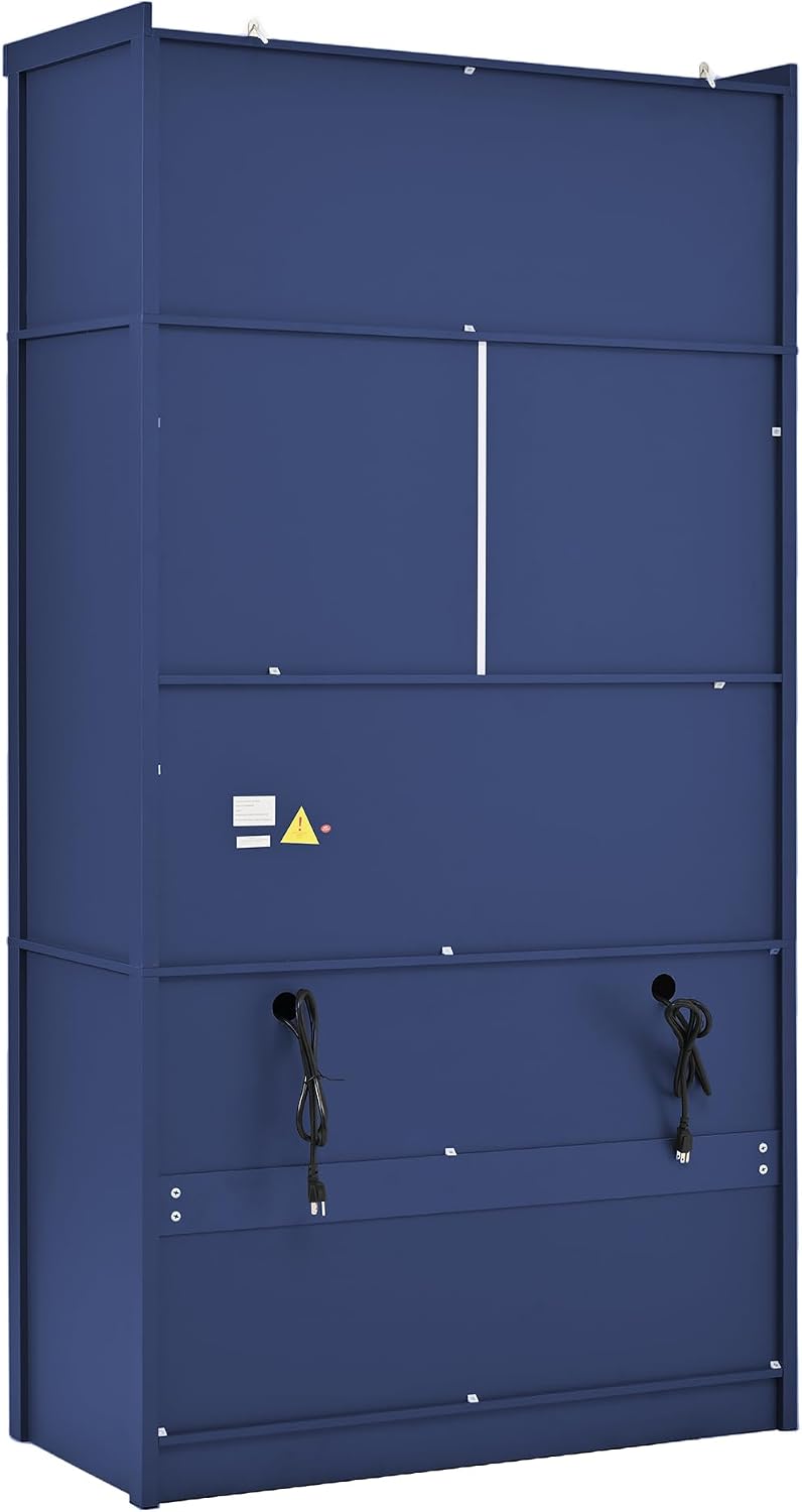 LUMISOL Tall Kitchen Pantry Cabinet with Drawers, 80.1" Freestanding Cup...