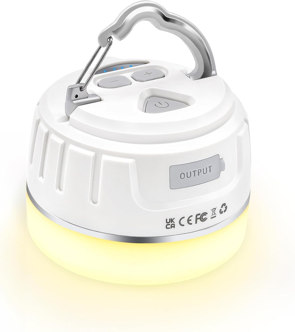 Yonktoo Rechargeable LED Camping Lantern 1000LM, 300H Runtime, 6400mAh, IPX5 ...