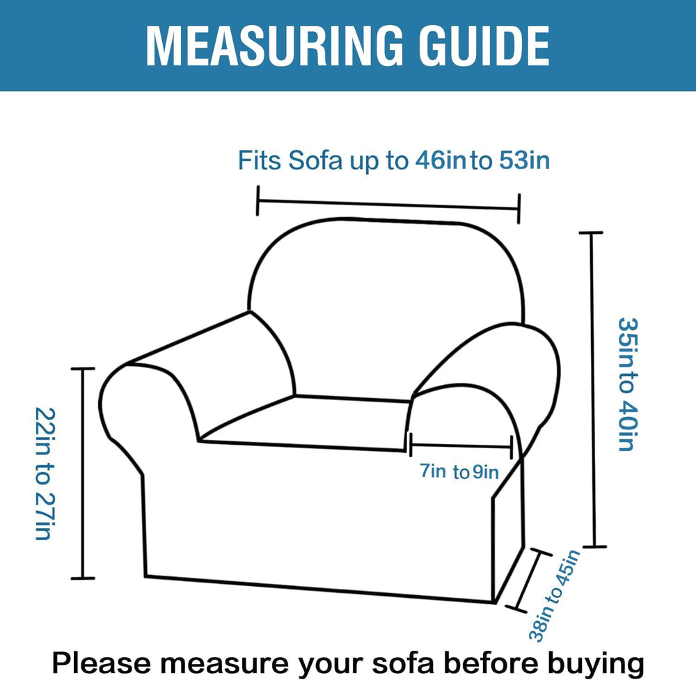 H.VERSAILTEX High Stretch Chair Covers 1-Piece Couch Cover Non Slip Sofa Cove...