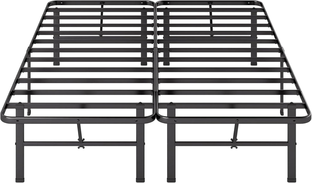 Zinus 14 Inch Rumi Metal Bed Frame, No Box Spring Needed, Black, Queen