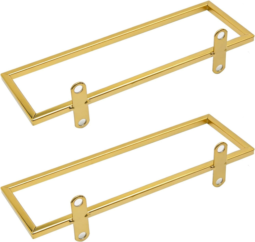 6 Pcs Wall-Mounted Wine Rack, Gold Metal Wine Bottle Holder Display for Kitch...