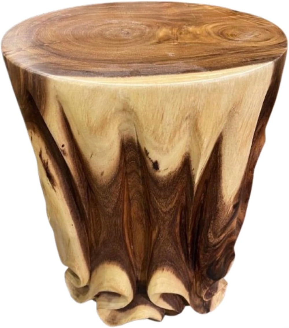 Hand Carved End Table