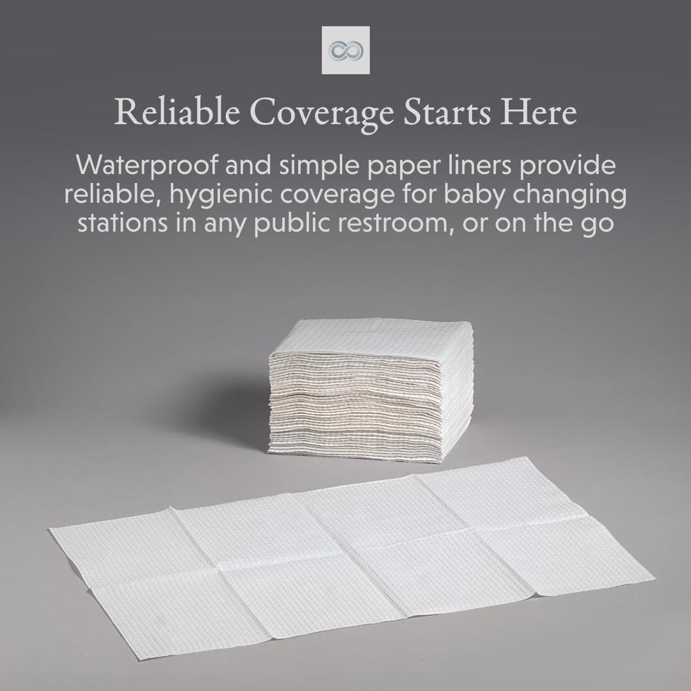 Sova Disposable Changing Station Liners, 2-Ply, White (500 Pack)