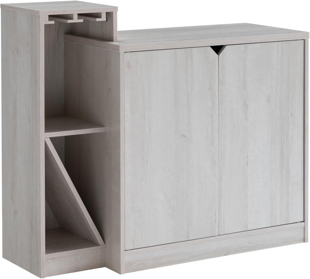 Bar Cabinet, Wine Bottle Storage Display Kitchen Cabinet, Holds 4 Wine Bottle...