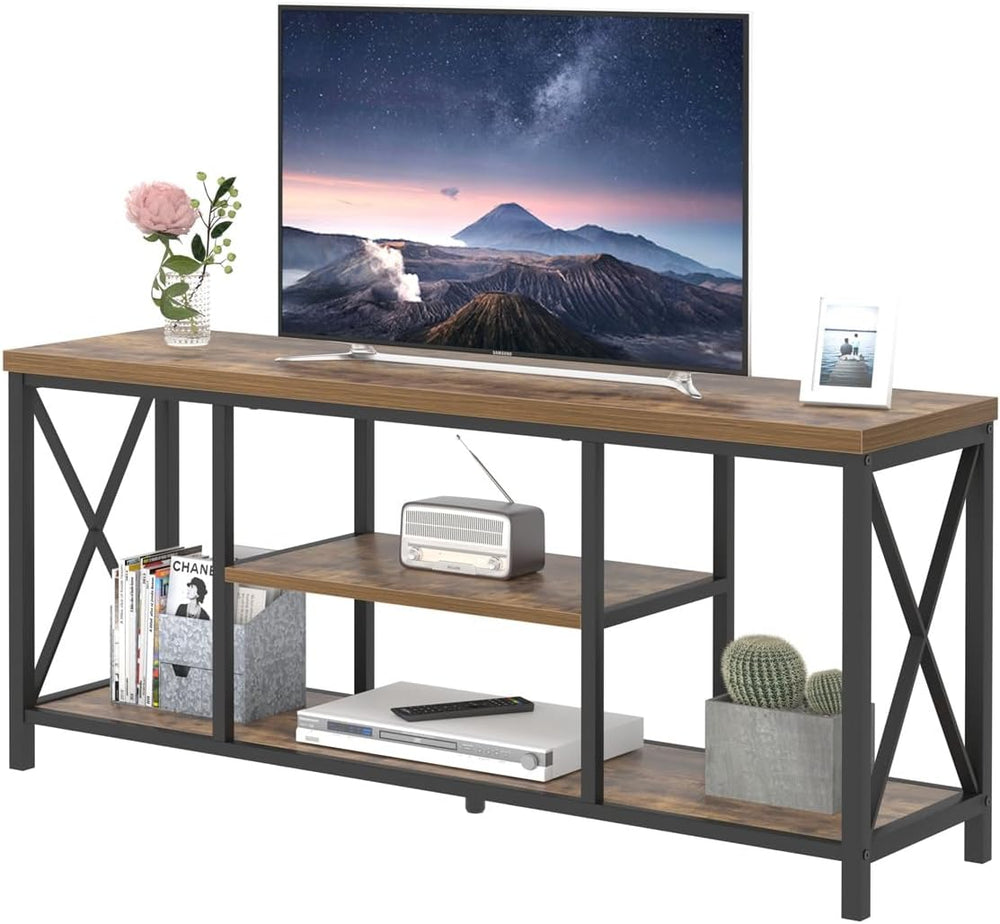 EXCEFUR 55 Inch TV Stand for Televisions up to 65 Inch, Modern Entertainment ...