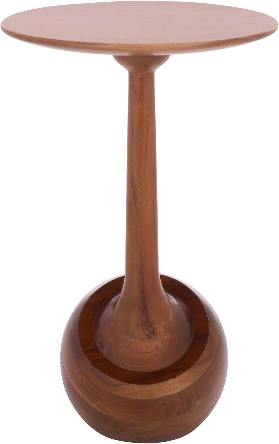 SAFAVIEH Home Collection - Irachi Solid Wood Accent Table with Sculptural Rou...